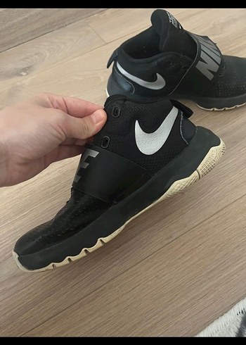 Erkek Çocuk Siyah Nike Cırtlı Spor Ayakkabı - Görsel 4