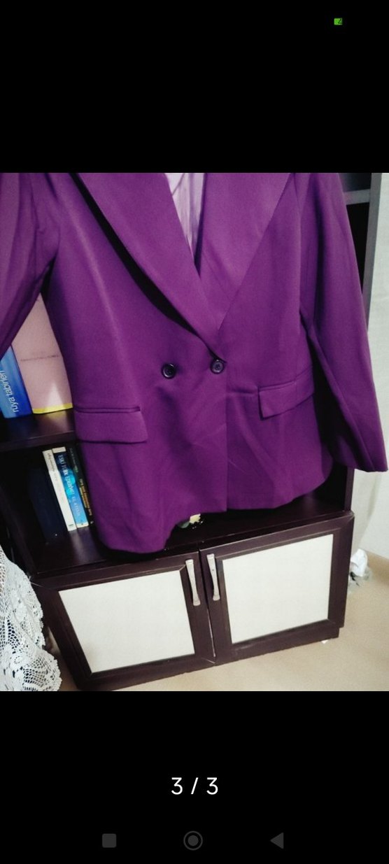 Mor Kadın Blazer Ceket - Görsel 3