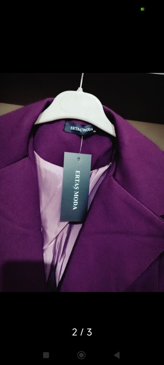 Mor Kadın Blazer Ceket - Görsel 2