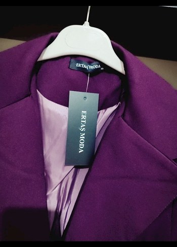 Mor Kadın Blazer Ceket - Görsel 2