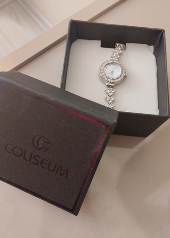 Coliseum Beyaz Parlak Kadın Kol Saati