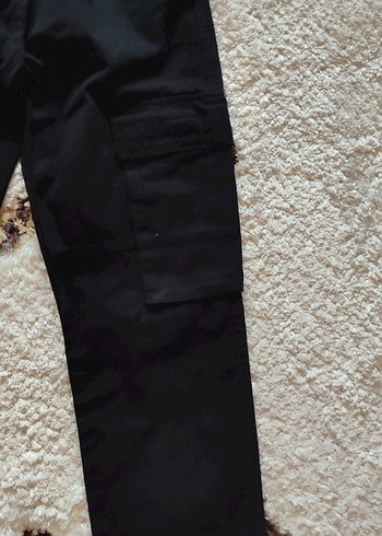 38 Beden kargo siyah pantalon