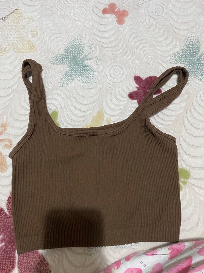 Addax Kahverengi Askılı Crop - Görsel 2