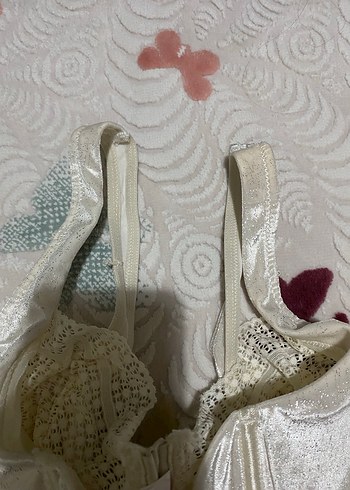 Penti Beyaz Dantelli Straplez Bustiyer - Görsel 4