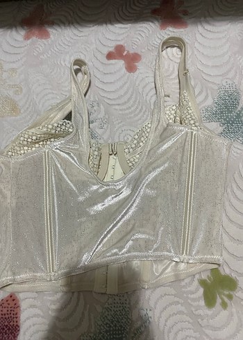 Penti Beyaz Dantelli Straplez Bustiyer - Görsel 5