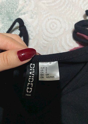 H&M Yeşil Baskılı İnce Askılı Kadın Atlet - Görsel 2