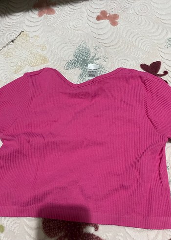 Addax Pembe Crop Top - Görsel 3