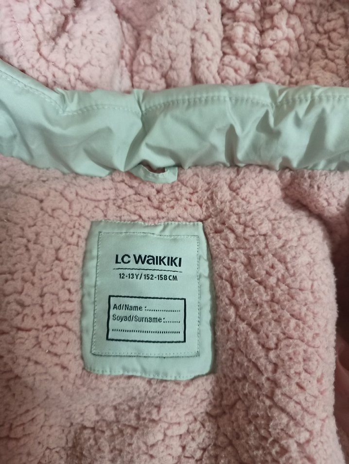 Beyaz çocuk Midi Kaban Kapüşonlu Kürklü 11,12 yaş - Görsel 2