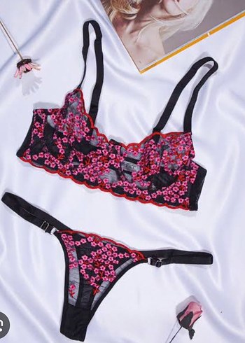 Nakışlı Mini Pembe Bohem Büstiyer - Görsel 3