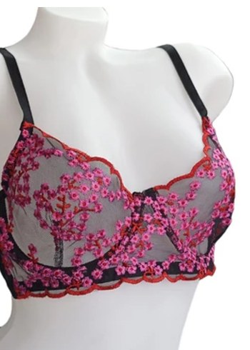 Nakışlı Mini Pembe Bohem Büstiyer - Görsel 2