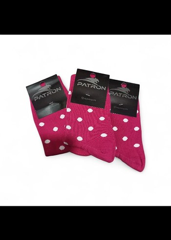 Pembe Puantiye Desenli bayan ,kız çocuk Çorabı - Görsel 2