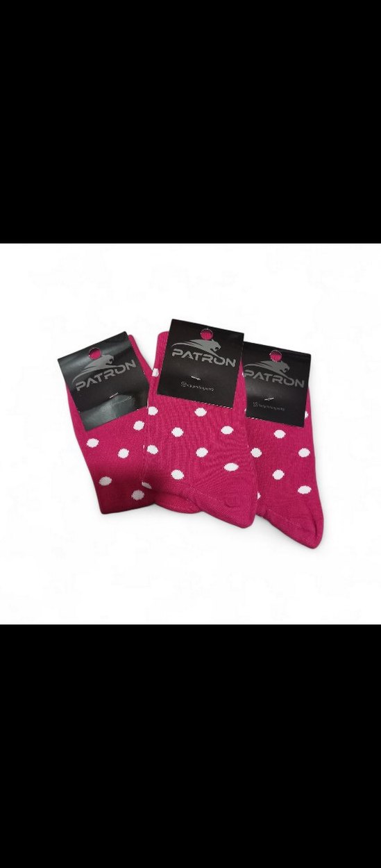 Pembe Puantiye Desenli bayan ,kız çocuk Çorabı - Görsel 2