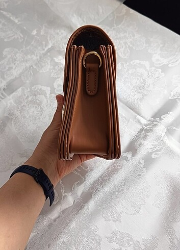 Beden kahverengi Renk 2 renk kutu model çanta
