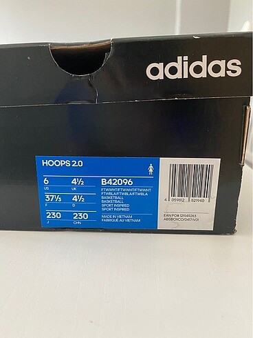 37,5 Beden beyaz Renk Adidas ayakkabı