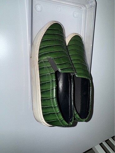 37 Beden yeşil Renk Loafer ayakkabı