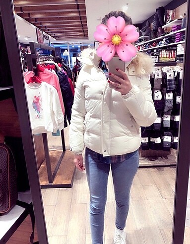 Bershka beyaz mont