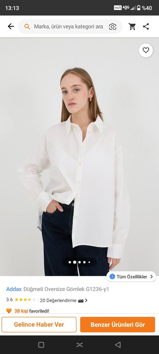 Beyaz Pamuklu Uzun Kollu Kadın Gömlek - Görsel 4