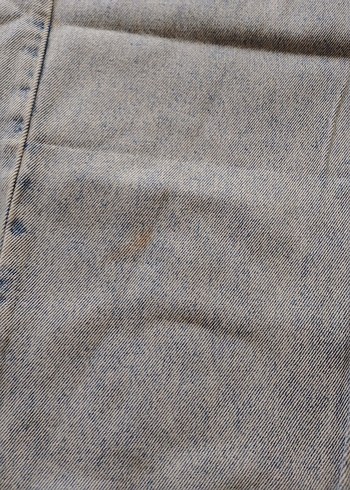 Düğmeli Loose Fit Midi Kadın Kot Pantolon - Görsel 2