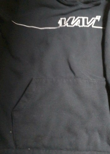 Kadın Siyah Kapüşonlu Fermuarlı Sweatshirt - Görsel 3