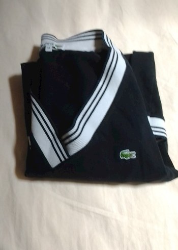 Siyah V Yaka Uzun Kollu Triko Kazak - Görsel 3