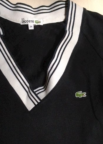 Siyah V Yaka Uzun Kollu Triko Kazak - Görsel 2