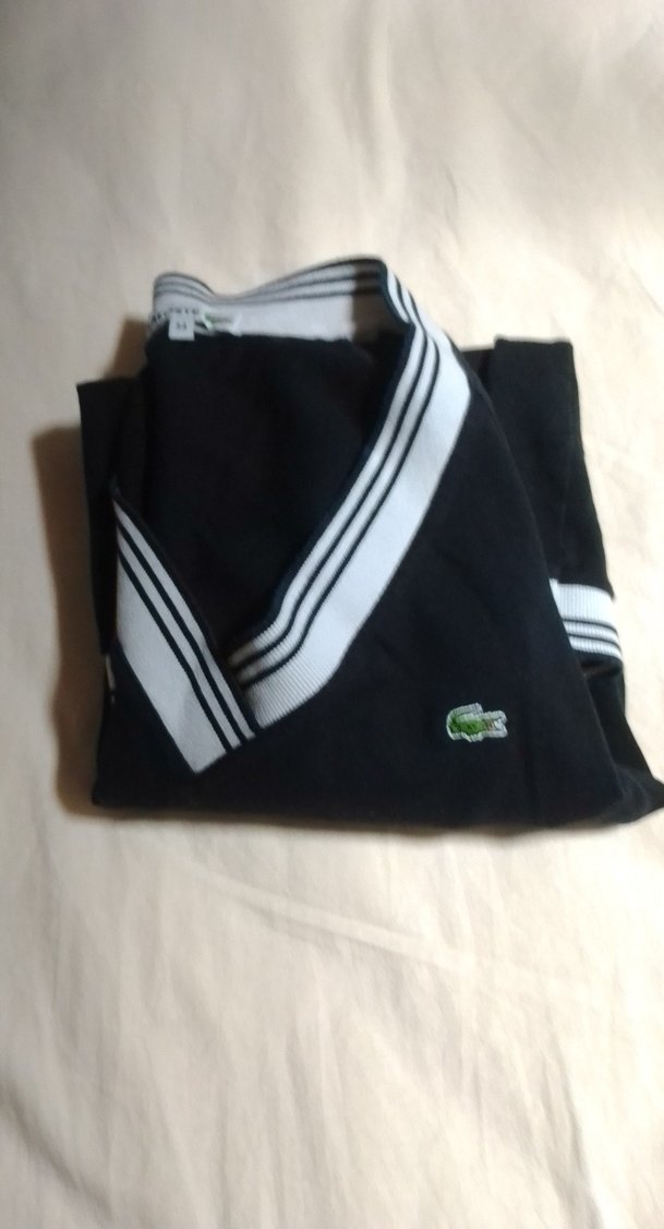 Siyah V Yaka Uzun Kollu Triko Kazak - Görsel 3