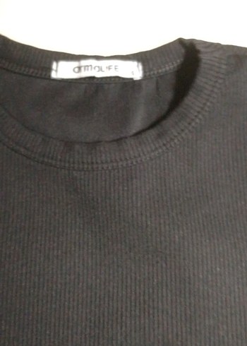 Siyah Mini Basic Kadın Tişört - Görsel 3