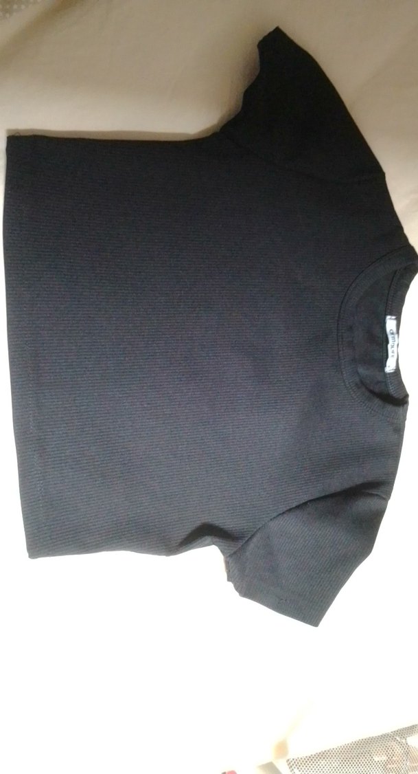 Siyah Mini Basic Kadın Tişört - Görsel 2