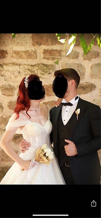 38 Beden beyaz Renk gelinlik