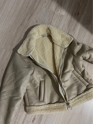 peluş kürklü mont