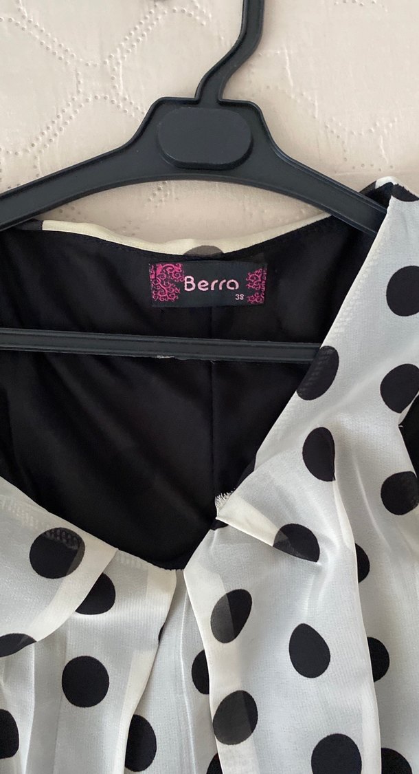 Puantiye Desenli Kuşaklı Uzun çocuk Elbisesi - Görsel 3