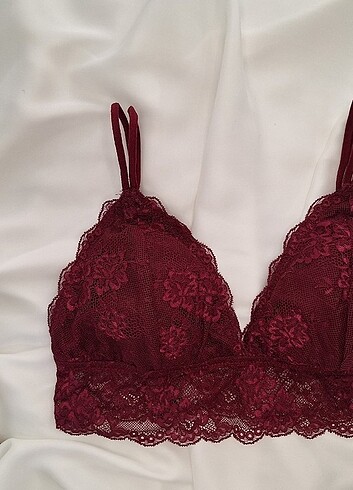 Bordo İp Askılı Bralet