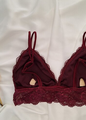 Diğer Bordo İp Askılı Bralet