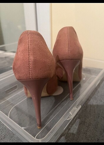 37 Beden pembe Renk Şık stiletto