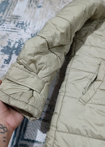 Collezione Düğmeli bej Kadın Kışlık Midi Mont