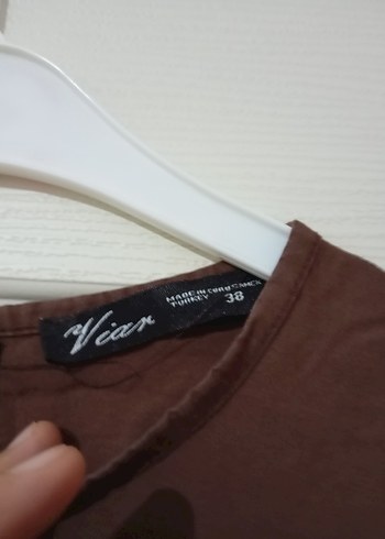 Kahverengi Uzun Salaş Kadın Elbise - Görsel 4