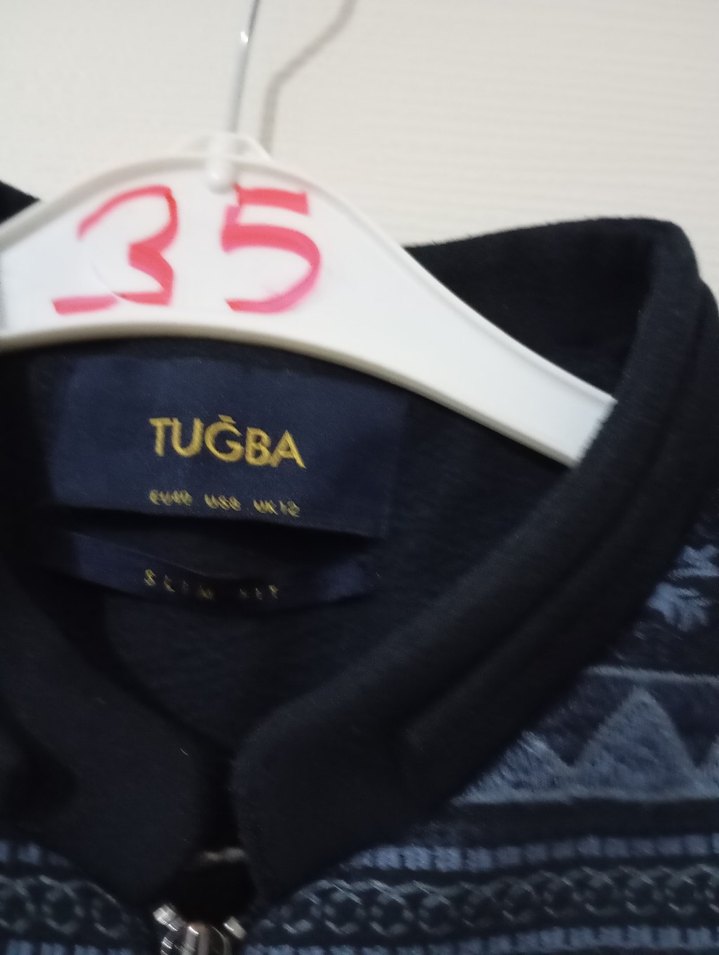 Lacivert Kadın Uzun Palto Katlamalı Detaylı - Görsel 3