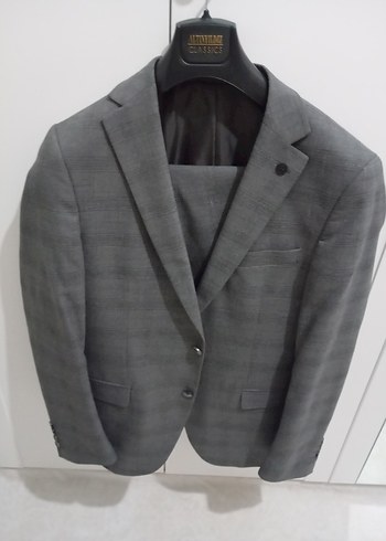 Erkek Gri altın Yıldız Takim elbise - Görsel 5