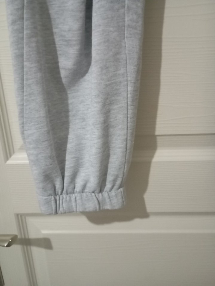 Gri Rahat Kesim Kadın Eşofman Altı - Görsel 5