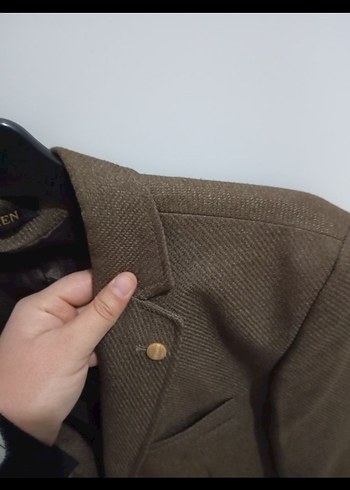 Kahverengi Erkek Ceket Notch Yaka - Görsel 5