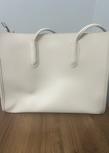 Diğer Beyaz Deri Minimalist Kadın Çanta