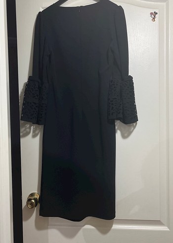 Uzun Kollu Siyah Gotik Ofis abiye