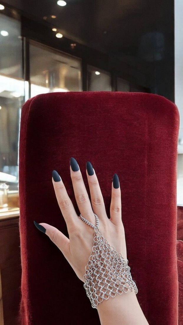 Chainmail Gothic Hand Bracelet - Görsel 2