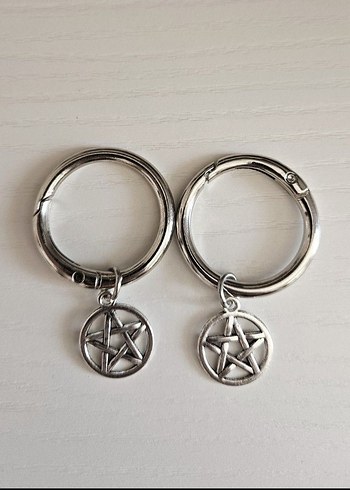 Pentagram Gotik Ayakkabı Charm Süsü - Görsel 3
