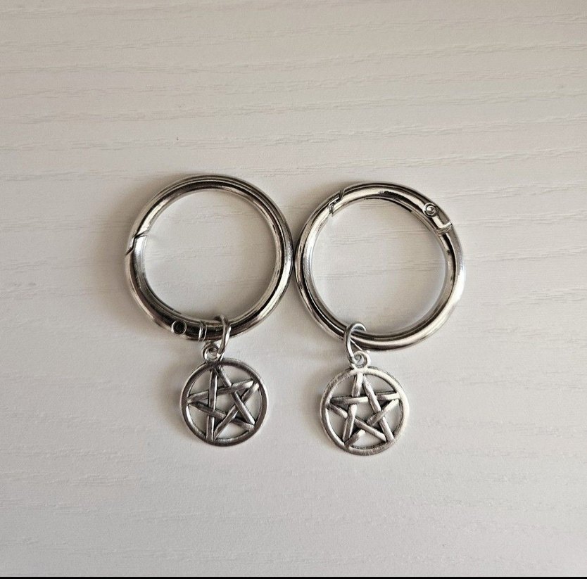 Pentagram Gotik Ayakkabı Charm Süsü - Görsel 3