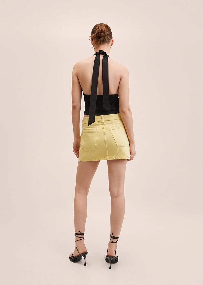 Mango mini kot etek - Görsel 2
