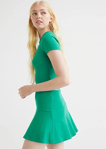 H&M Pamuklu Mini Etek - Görsel 5