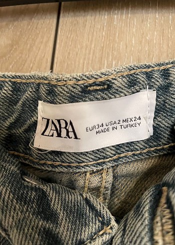 Zara yüksek bel wide leg jean - Görsel 3