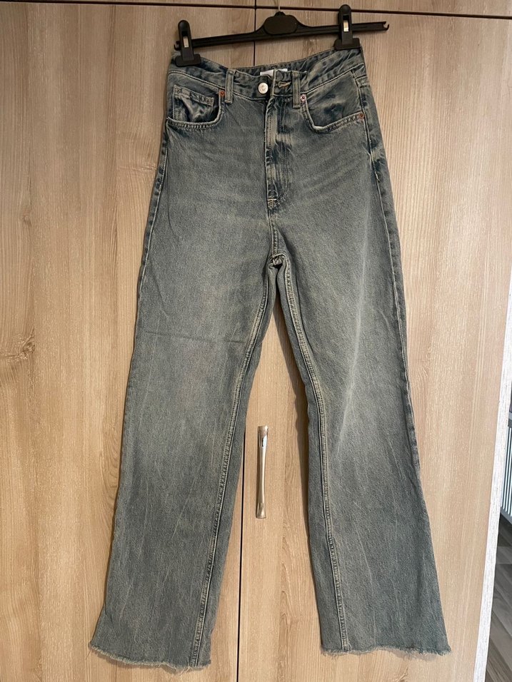 Zara yüksek bel wide leg jean - Görsel 2