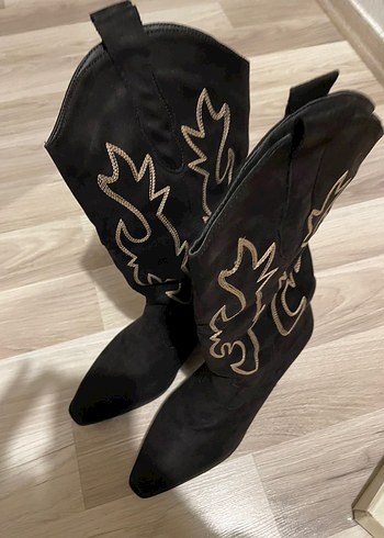 İşleme detaylı kovboy çizmesi - Görsel 2